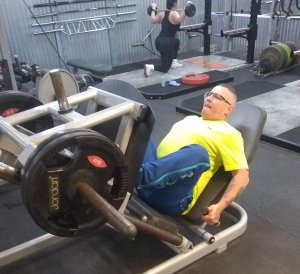 Darren in the gym