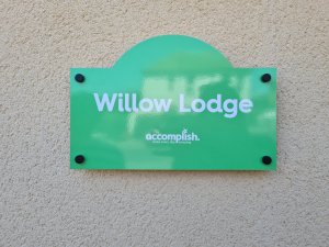 Willow Lodge Plaque Sign